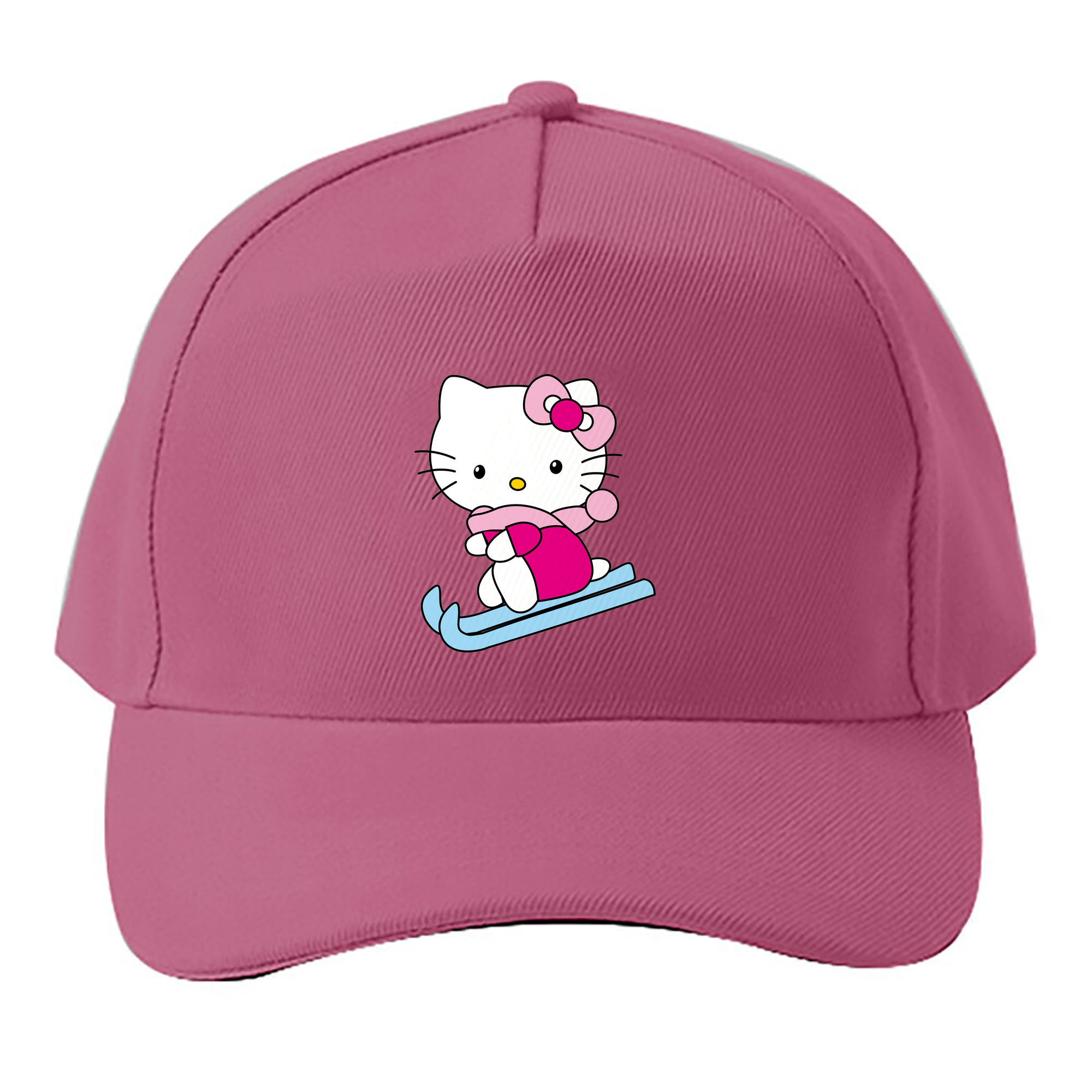 （画像用） Hello Kitty ハローキティ ベースボールキャップ 綿100％ 男女兼用 帽子 スポーツ